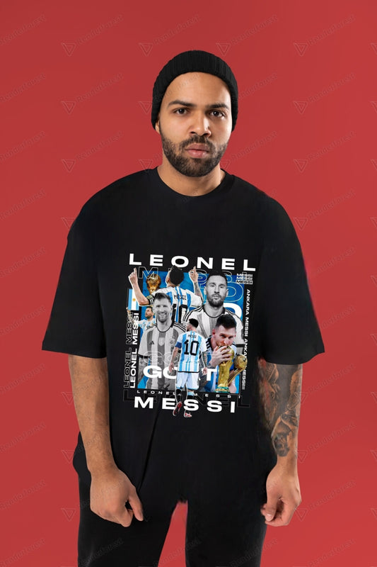 CASELIVO ZYNO LIONEL MESSI OVERSIZED T SHIRT