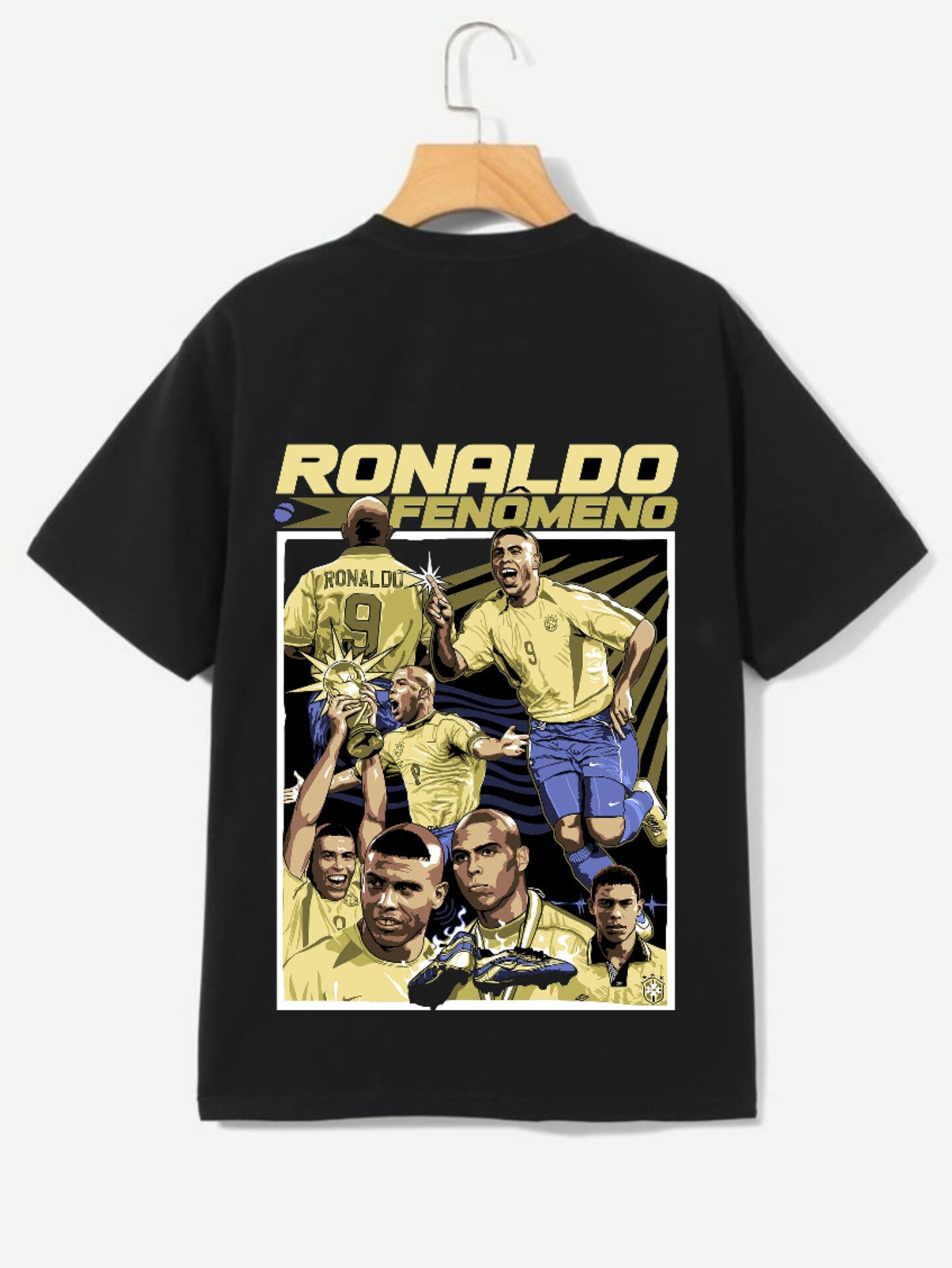 CASELIVO ZYNO BRAZILAIN GOD RONALDO  OVERSIZED T SHIRT