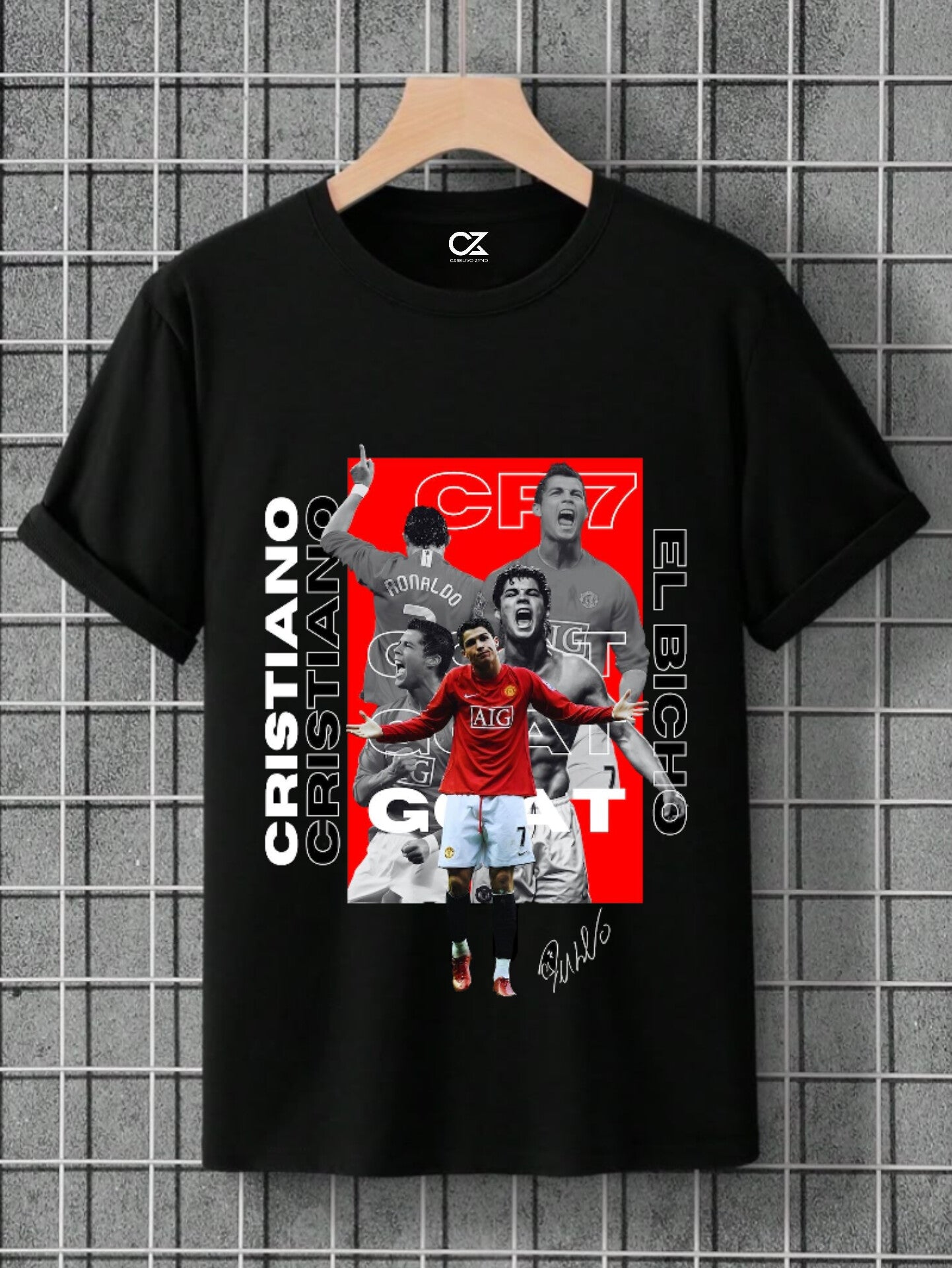 CASELIVO ZYNO RONALDO  OVERSIZED T SHIRT